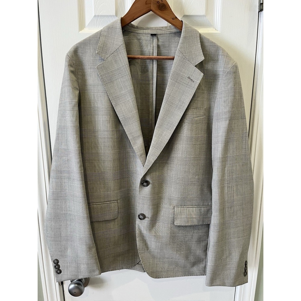 J.Crew Kenmare Blazer Italian Organic Wool Marzotto Glen Plaid Sport Coat 40R